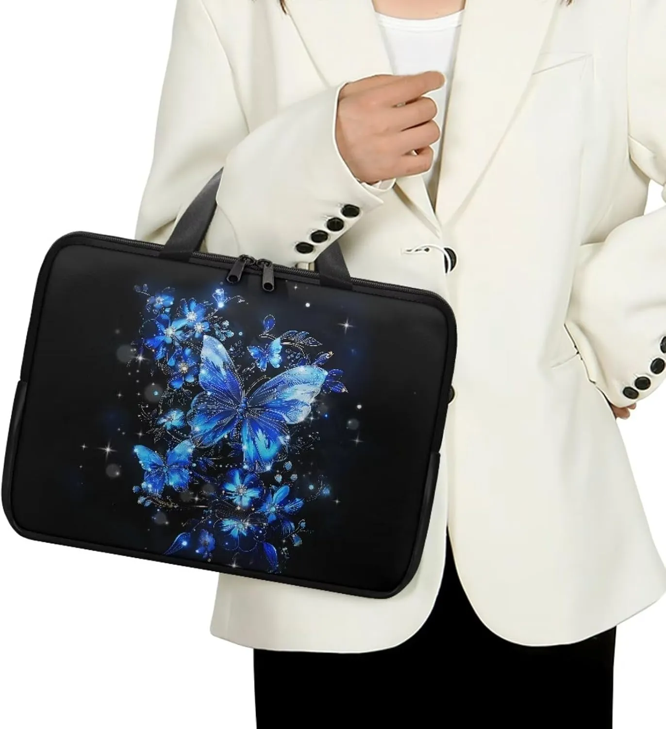 Protective Laptop Sleeve,Leather Laptop Bag for Women, Water-Resistant Computer Bags For Laptops for Men