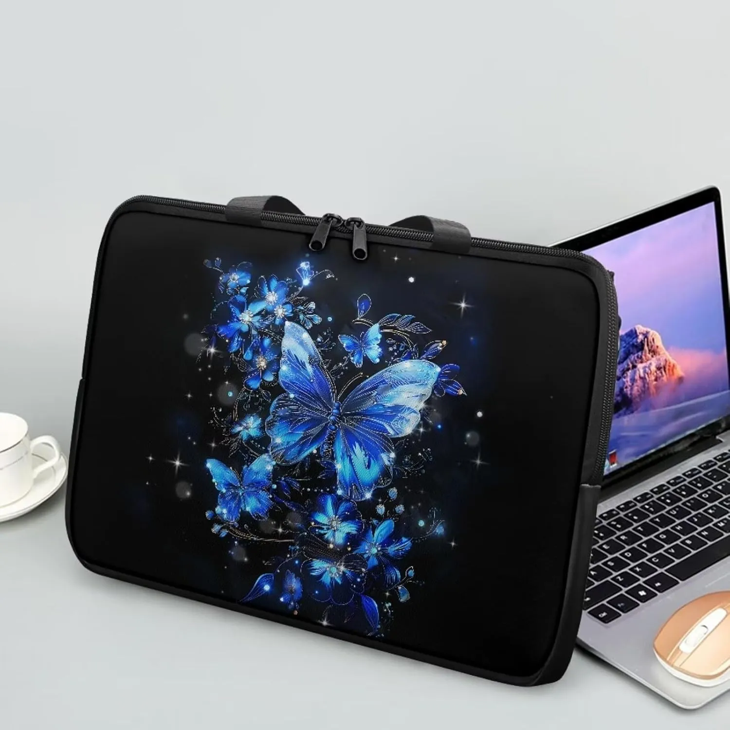 Protective Laptop Sleeve,Leather Laptop Bag for Women, Water-Resistant Computer Bags For Laptops for Men