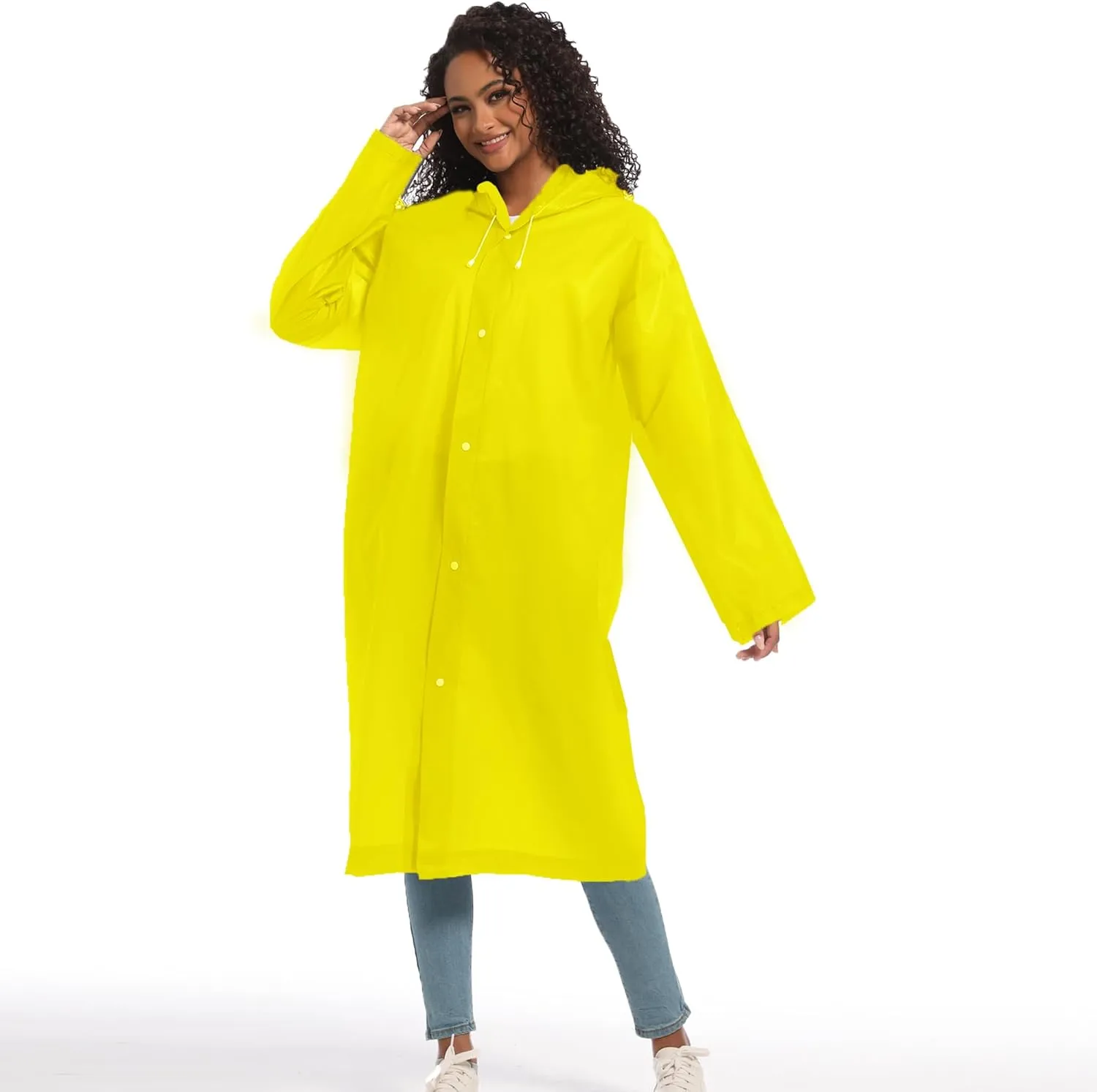 Rain Ponchos for Adults Raincoats (2 PACK) Reusable Rain Jackets Emergency Rain Ponchos with Hooded