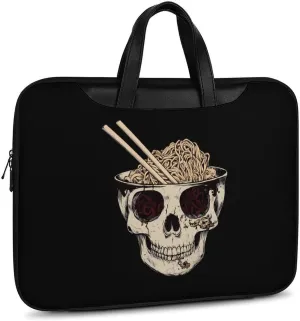 Ramen Brain Leather Bag Laptop Case Slim Water Resistant Computer Bags with Handle Briefcase for Work