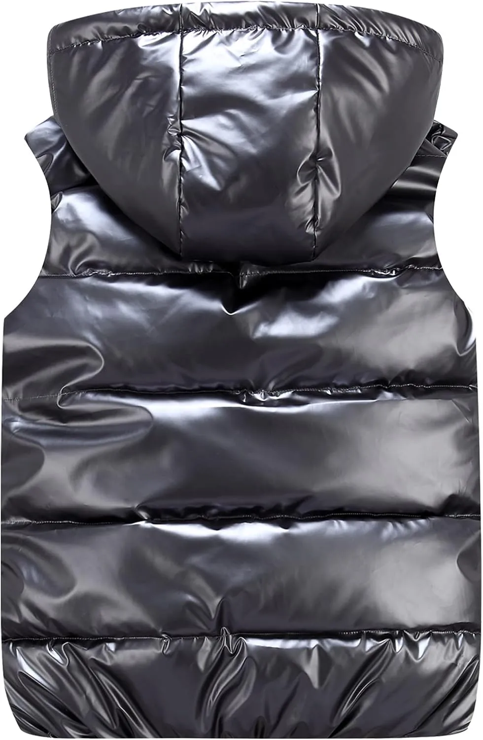 SEAUR - Puffer Vest Boy Winter Coat Shiny Girl Metallic Outwear Kids Sleeveless Jacket Down Warm Waterproof Waistcoat