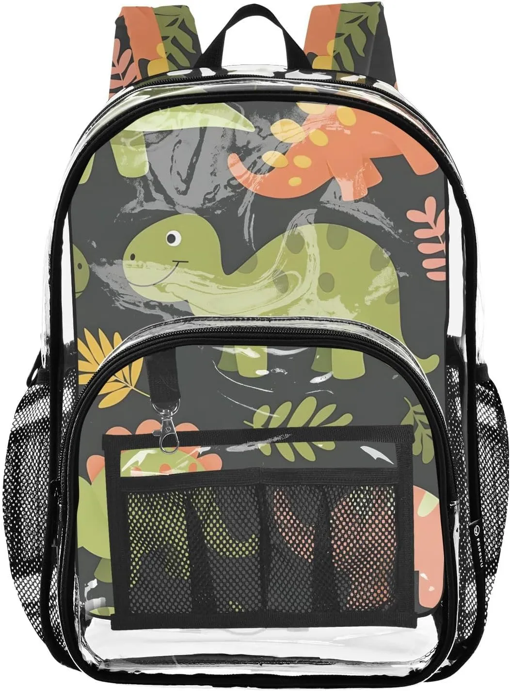 senya Transparent School Bag Childlike Dinosaur World Travel Backpack With Water-Resistant PVC Plastic Clear Bagpack