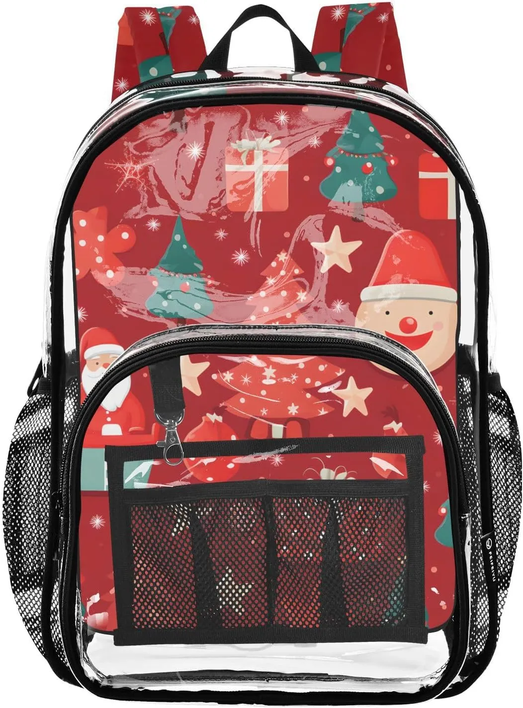 senya Transparent School Bag Christmas Gift Package Travel Backpack With Water-Resistant PVC Plastic Clear Bagpack