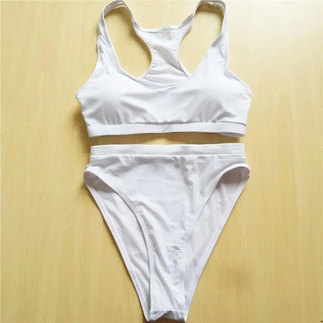 Shiny Sexy High Cut Sport Bikini