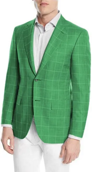 SHUZHXLZANGY Mens Plaid Blazer 2 Button Slim Fit Jacket Sport Coats Casual Blazer for Men Wedding Prom Party
