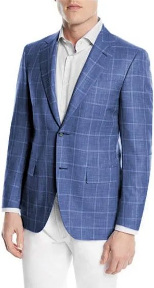 SHUZHXLZANGY Mens Plaid Blazer 2 Button Slim Fit Jacket Sport Coats Casual Blazer for Men Wedding Prom Party