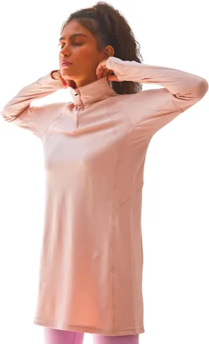 Sorbet Womens Long Sleeve Tops - Lightweight Women's UPF 50  SPF Shirts for Women Long Sleeve-Athletic 1/4 Zip Pullover Women