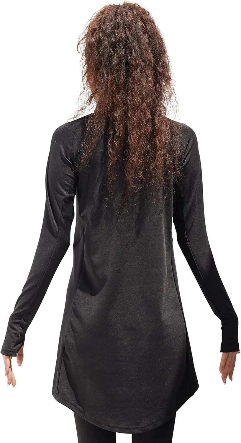 Sorbet Womens Long Sleeve Tops - Lightweight Women's UPF 50  SPF Shirts for Women Long Sleeve-Athletic 1/4 Zip Pullover Women