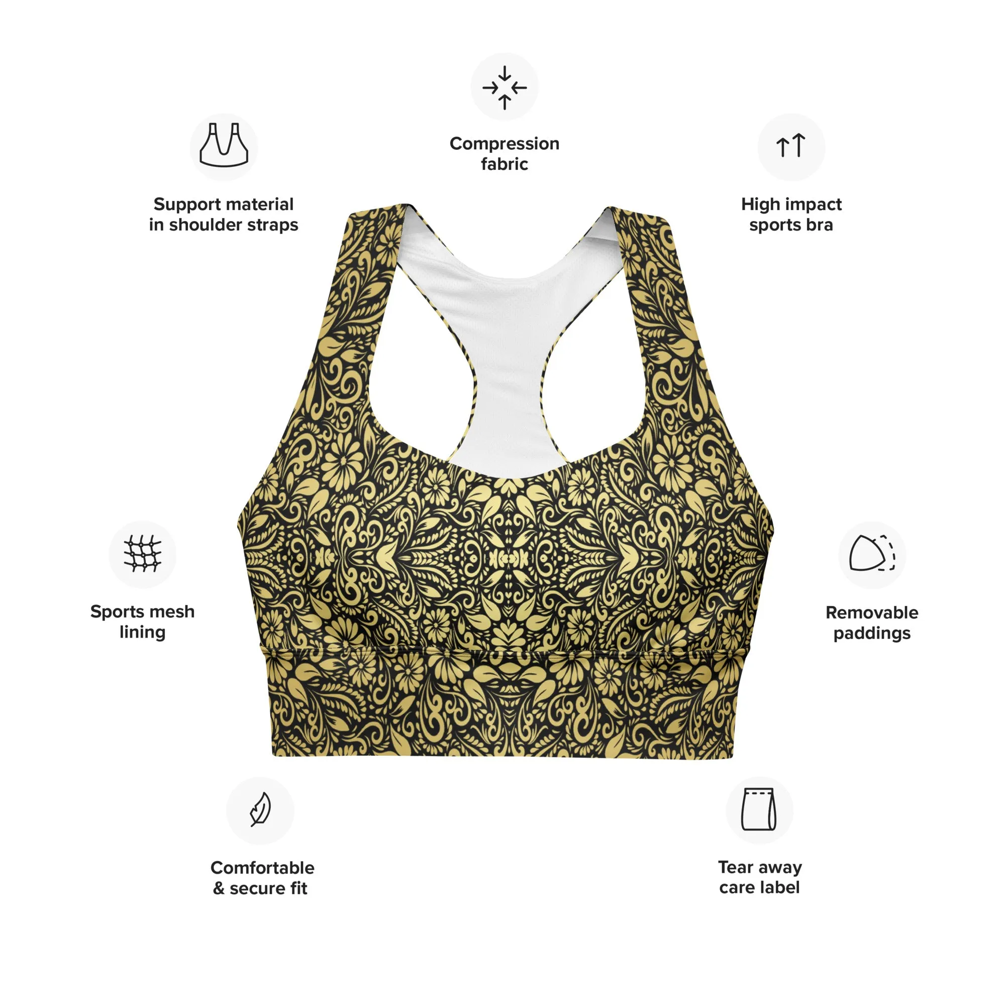 Sports Dual Black and Gold Paisley, lioness-love