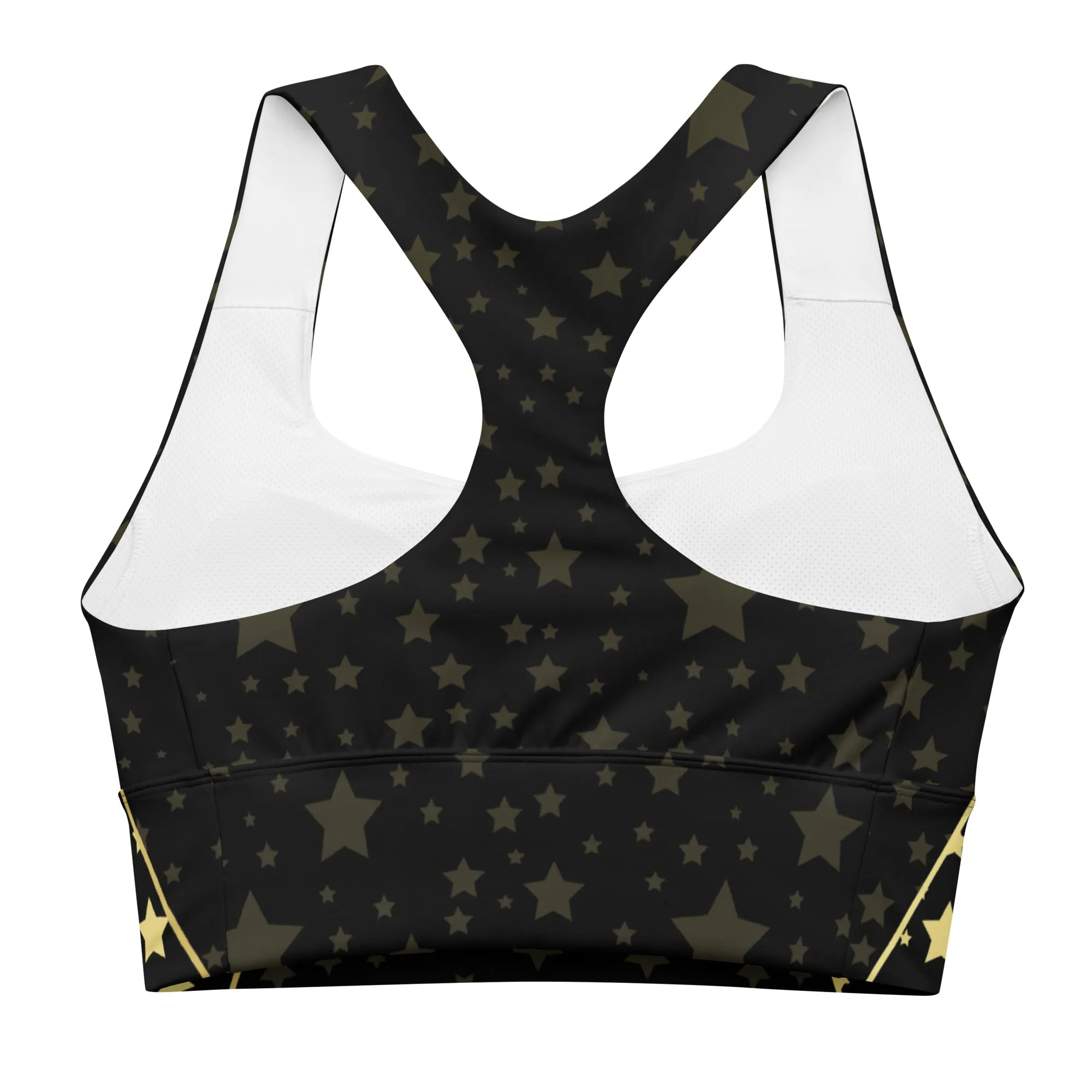 Star Compression Longline Sports Bra, lioness-love