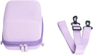 Storage Bag for Polaroid Go/Now/Now , 360 Protective Bag with Shoulder Straps, Water-Resistant, Purple