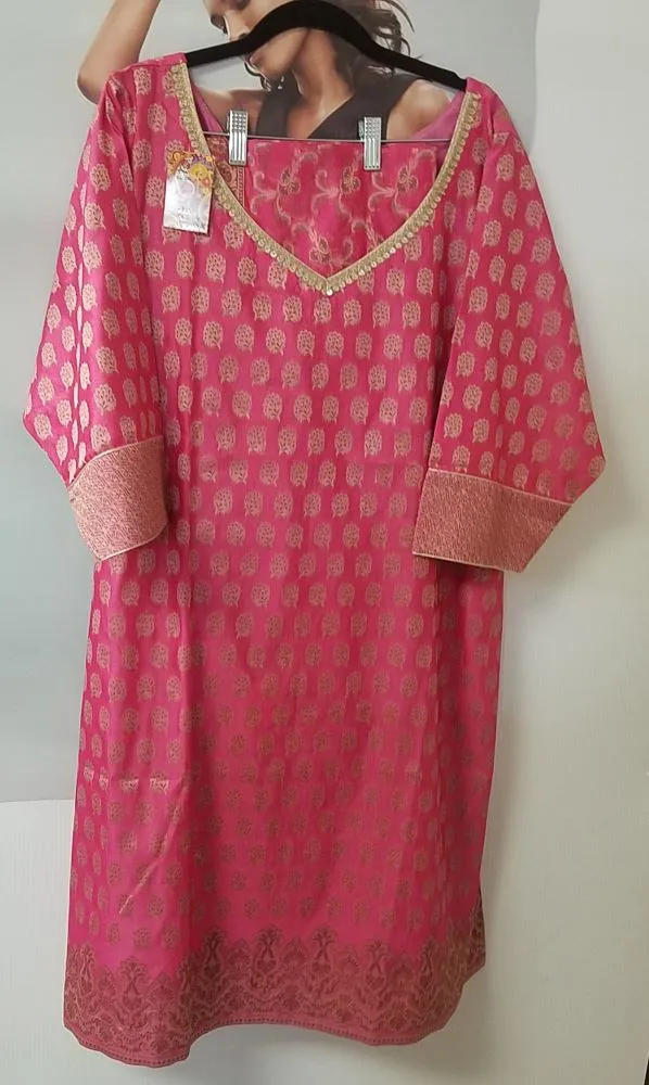 Suit 6381850 Banarsi Jacquard Pattern Salwar Kameez Dupatta Large Plus Size Suits