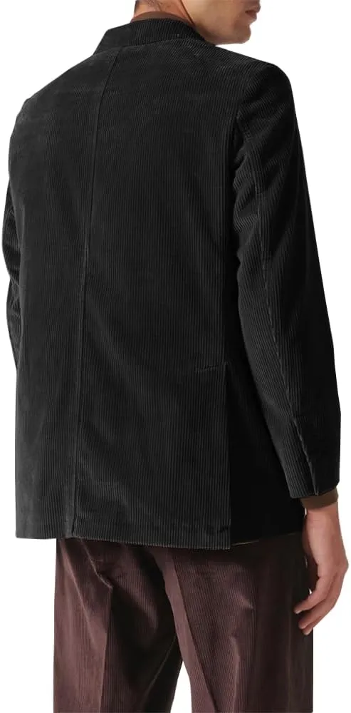 Suit for Men Corduroy Jacket Slim Fit Single Breasted Blazers Mens Sport Coats Tweed Jacket Formal Clothes