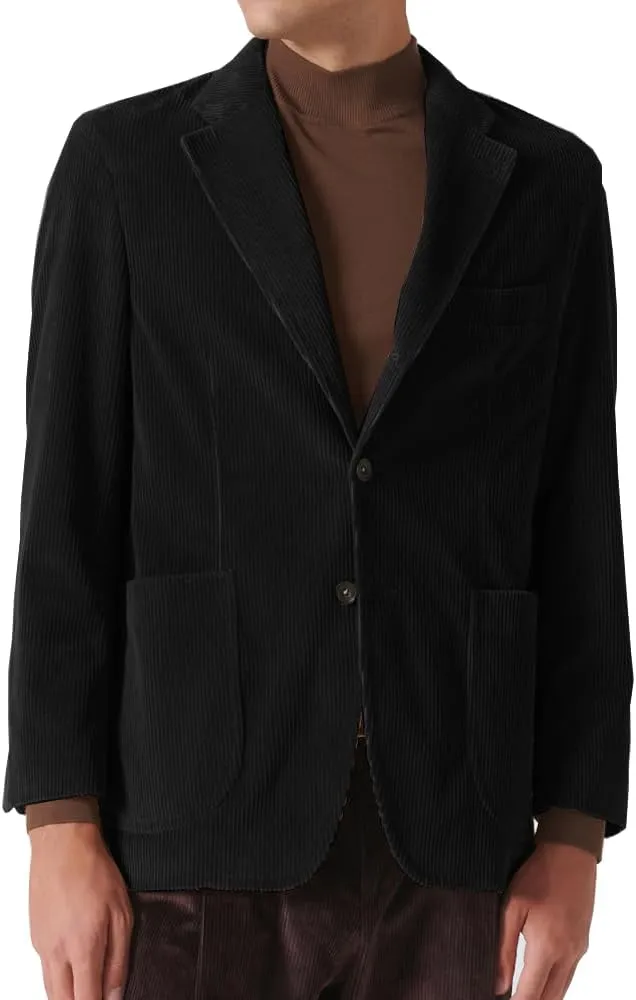 Suit for Men Corduroy Jacket Slim Fit Single Breasted Blazers Mens Sport Coats Tweed Jacket Formal Clothes