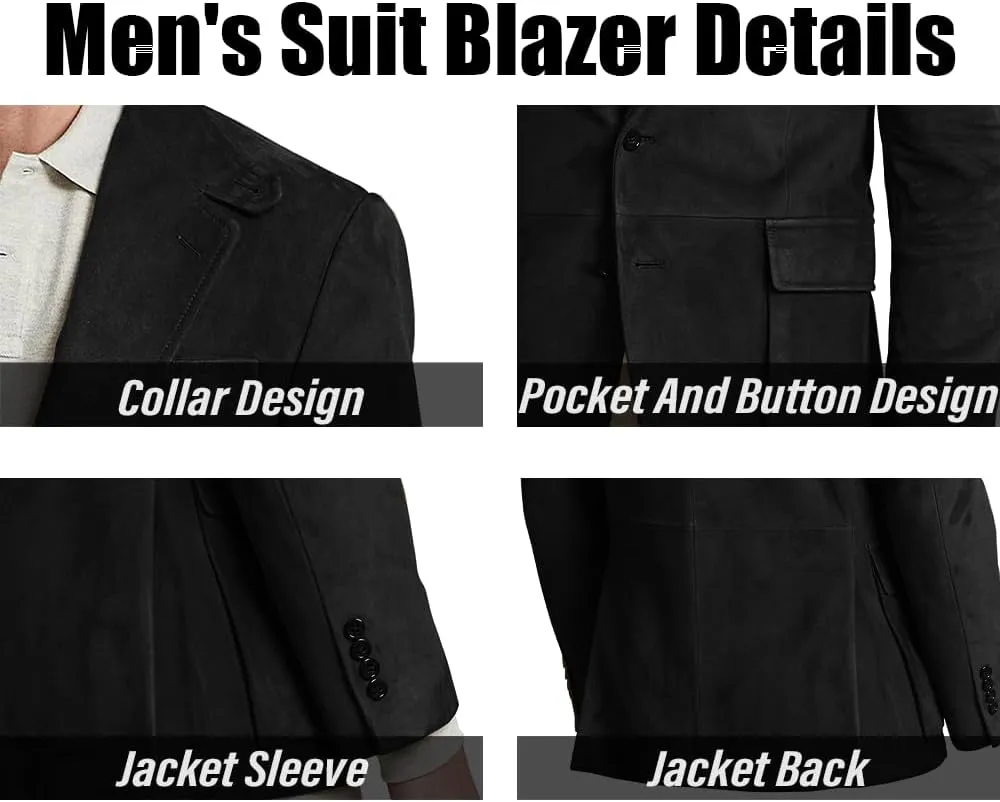 Suit for Men Suede Winter Jacket Slim Fit Single Breasted New in Suits & Blazers Mens Sport Coats Jacket