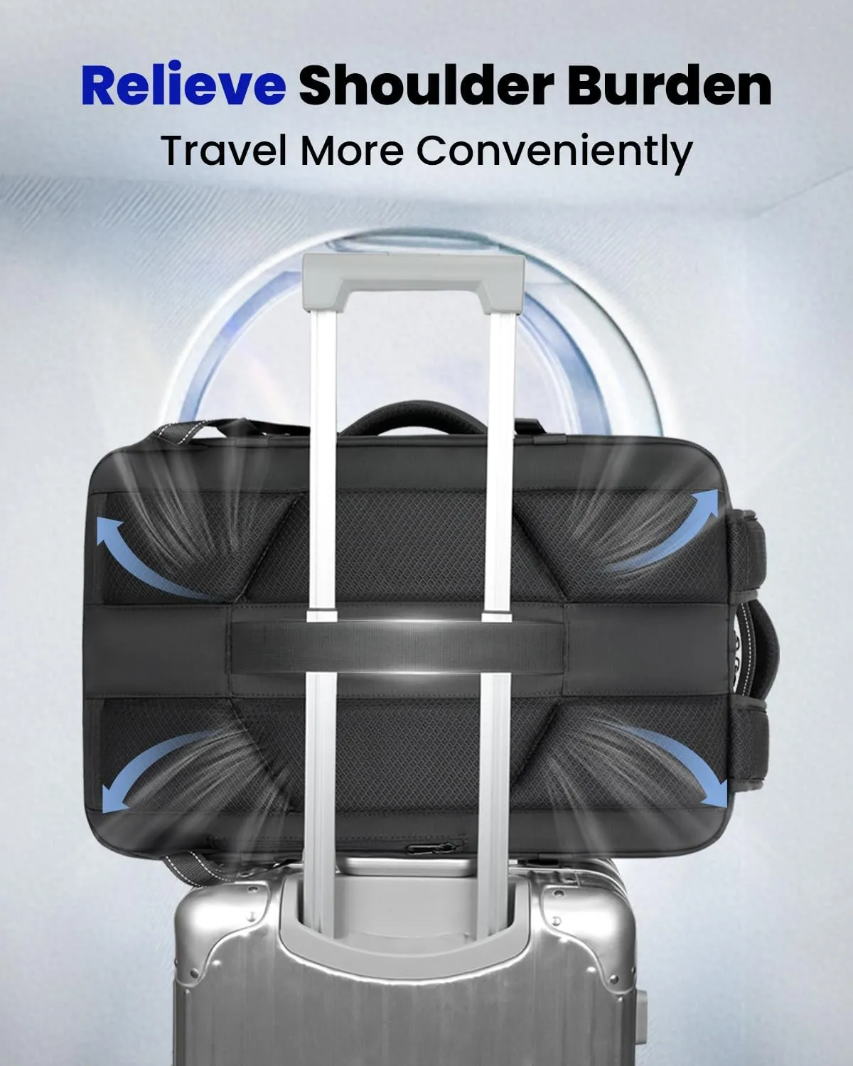 SWICKY Travel Backpack, 40L Water-Resistant Expandable Bag, USB Port, Anti-Theft, Lightweight for Business Travel