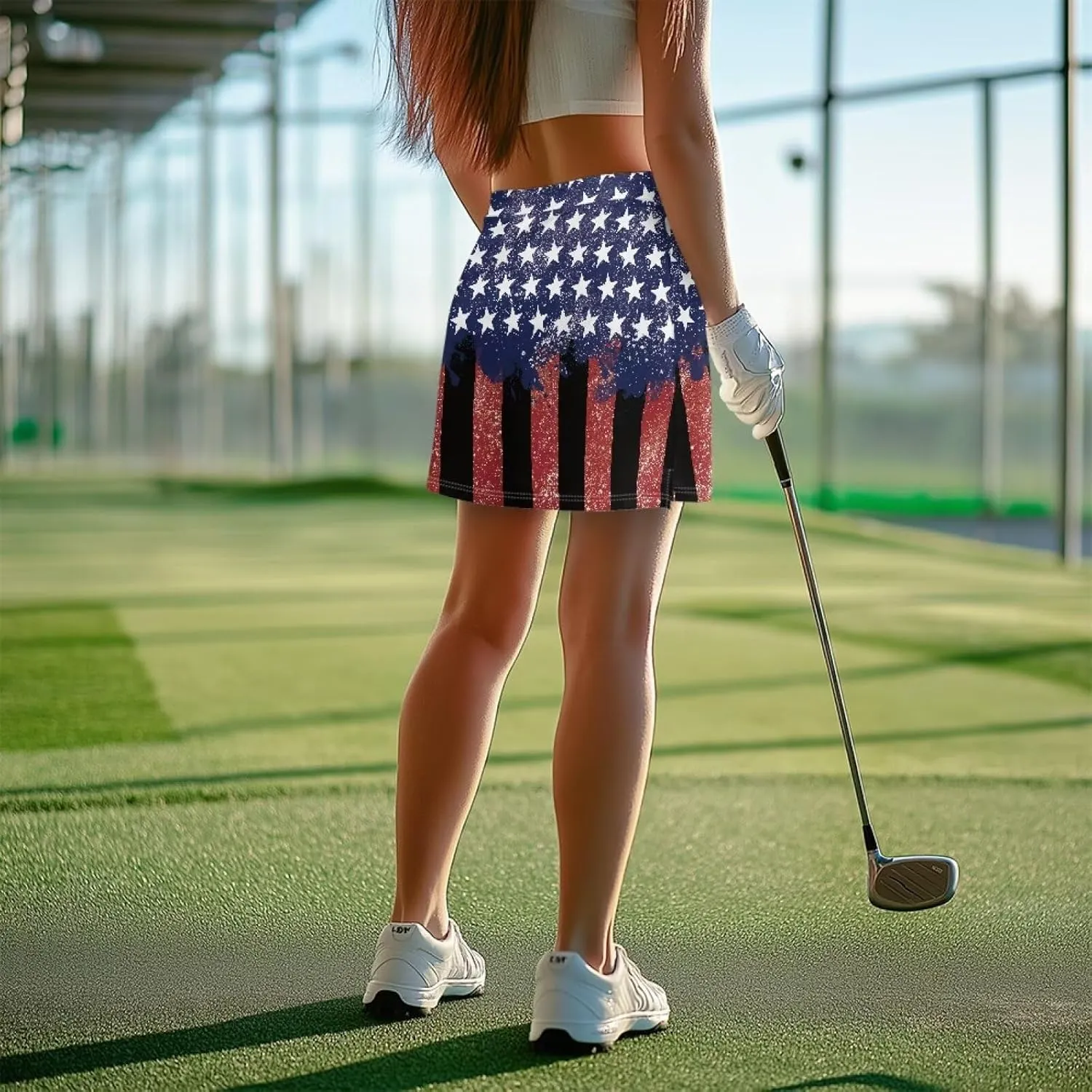 Tennis Skirt for Women High Waisted Athletic Golf Skorts with Inner Pockets Running Sports Skirts Size XS-3XL