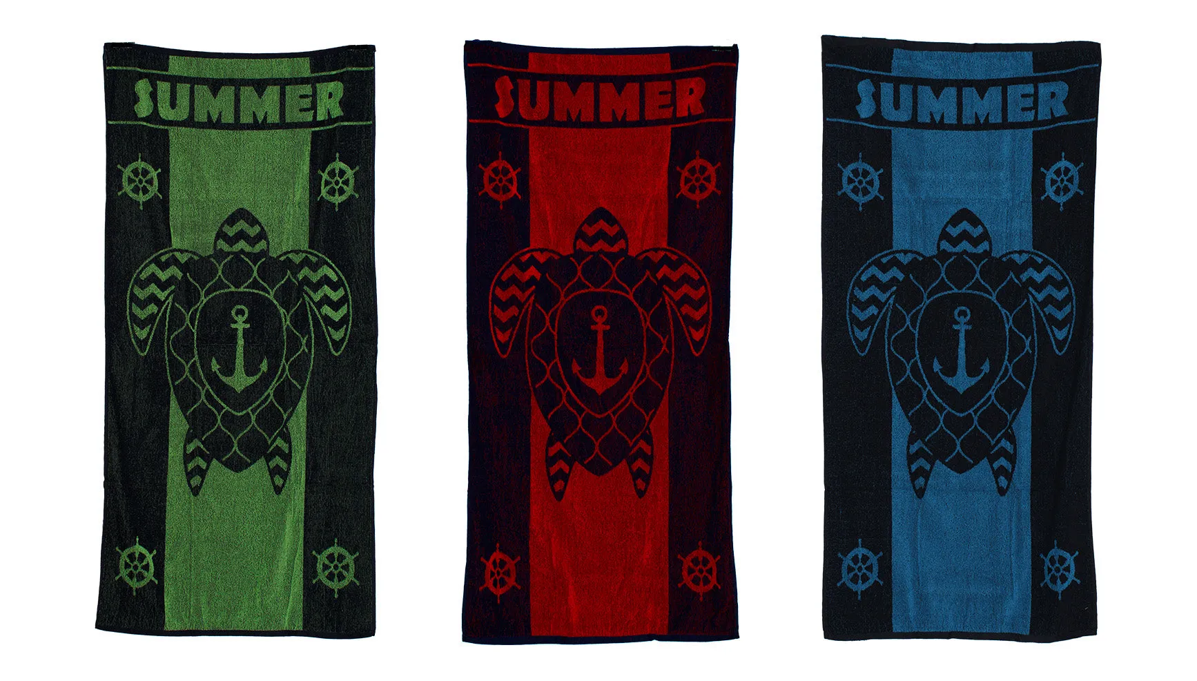 TO-S009 - Wholesale Nautical Turtle Themed Beach Towel