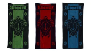 TO-S009 - Wholesale Nautical Turtle Themed Beach Towel