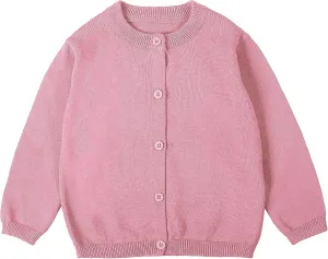 Toddler and Unisex Baby Knitted Cardigan Sweater Long Sleeve