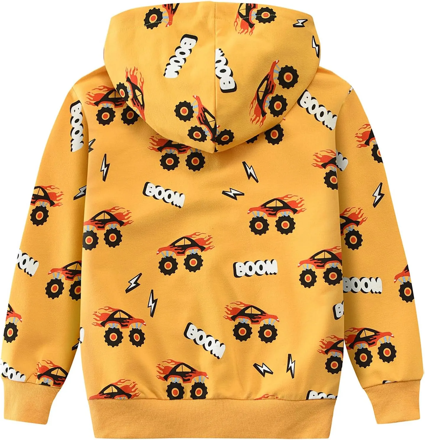 Toddler Boys Hoodies Excavator Sweatshirt Baby Boys Jacket Zipper Hoodie Top Kids Coat Winter Long Sleeve Hooded Shirts 1-7T