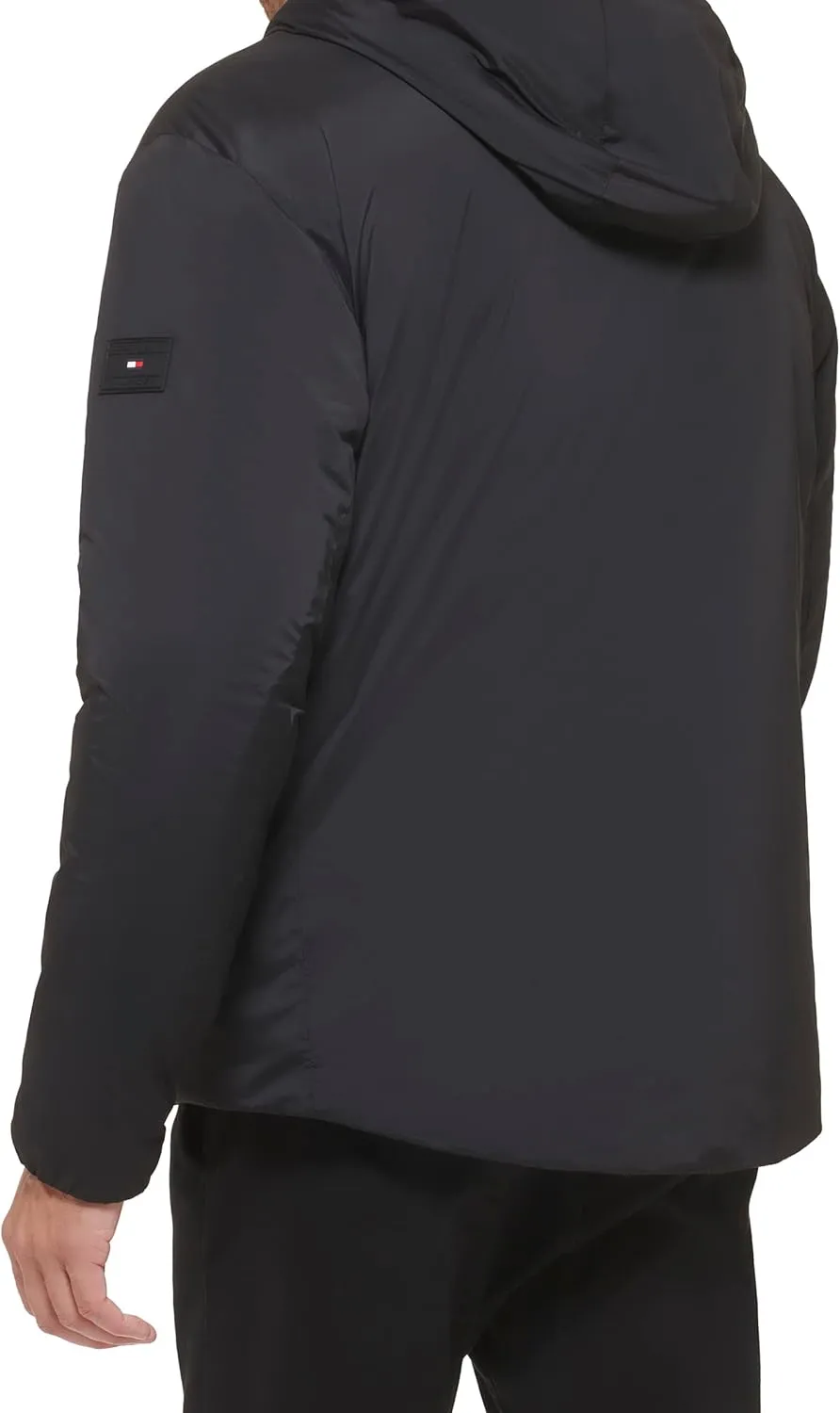 Tommy Hilfiger Men's Stretch Performance Filled Rain Jacket