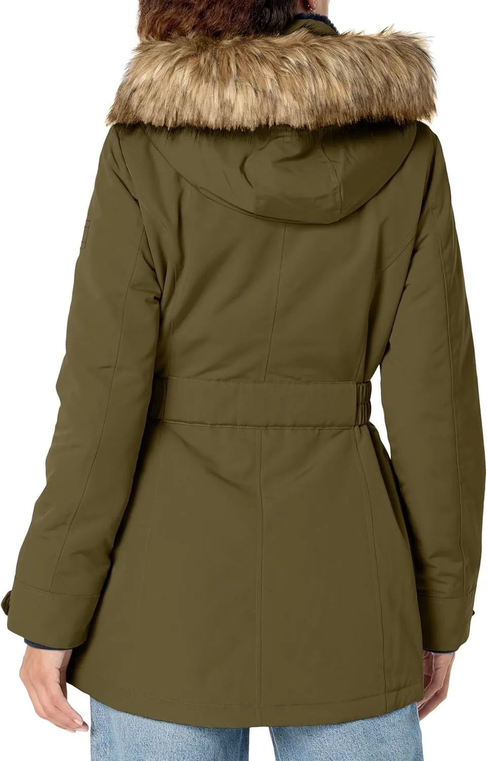 Tommy Hilfiger Women's Tactical Cold Weather Belted Jacket