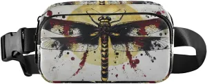 Tribal Dragonfly Fanny Pack Water Resistant Waist Pack Sling Bag Purse for Women Men Travel Hiking