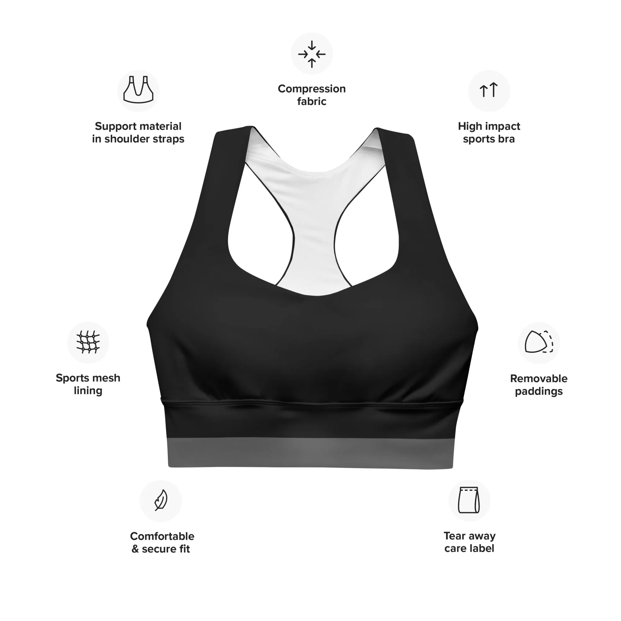 Two Tone Comfortable Sports Bra, lioness-love