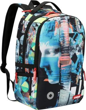 UNIKER Graffiti Backpack, Designer Laptop Backpack for 15.6 Inch Work,Water Resistant Backpack Computer Bag,PixelPack