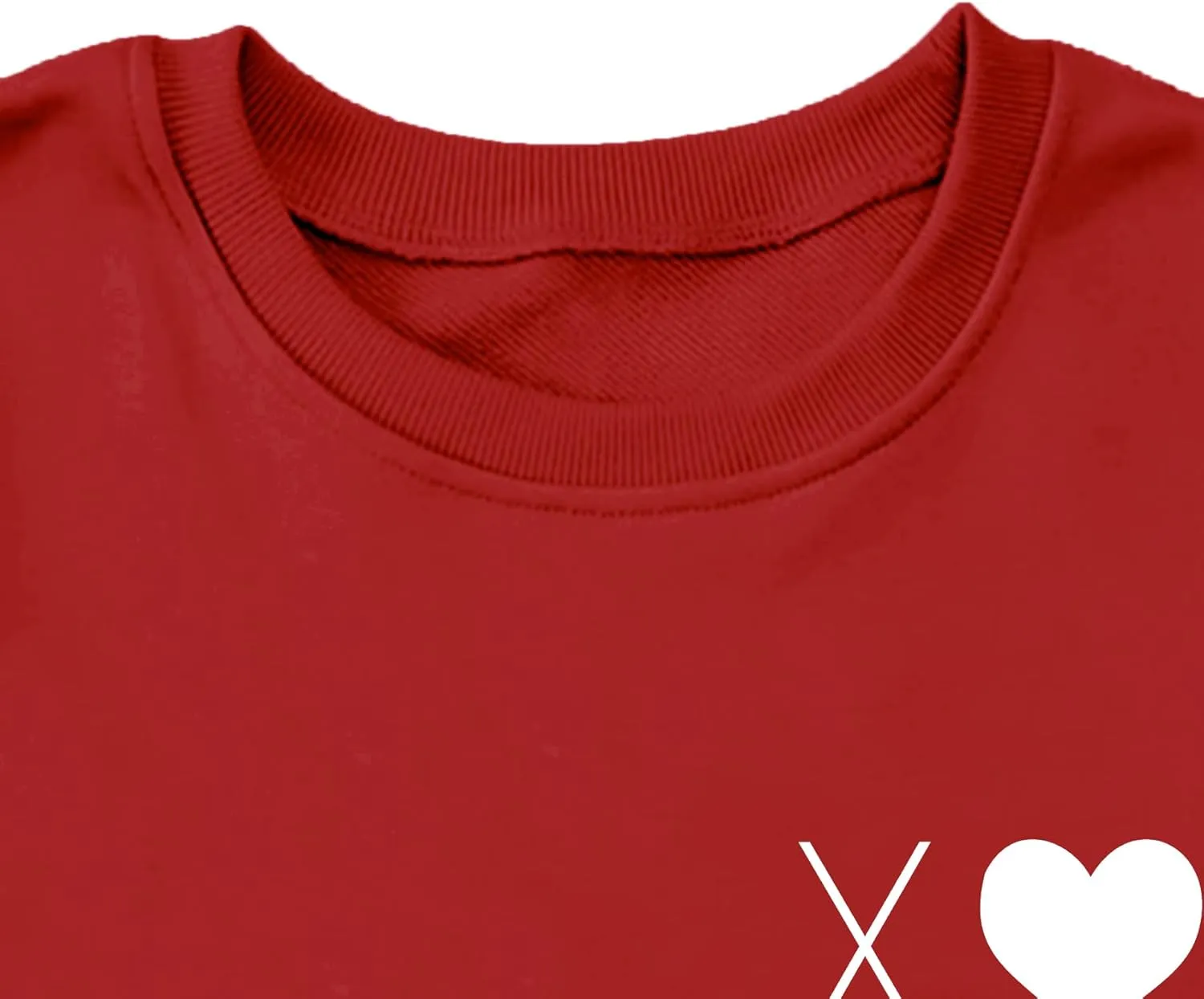 Valentine's Sweatshirt Women: Cute Heart Love Graphic Shirt Casual Long Sleeve Pullover Tops