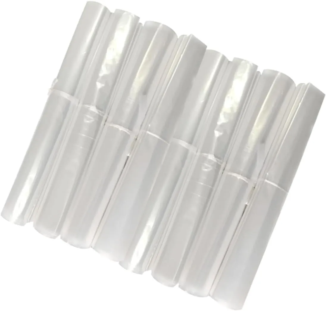 VICASKY 60Pcs Disposable Clothes Covers for Dry Cleaning Garment Protection Bags Simple Design for Home Wardrobe Dry Clean Stores for Suits Coats