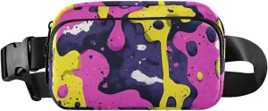 Vivid Painting Fanny Pack Water Resistant, Women Men Waist Pack Sling Bag Purse for Travel Hiking