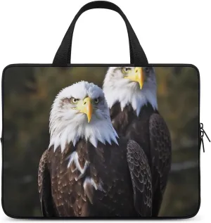 White Head Eagle Laptop Bag Durable Laptop Sleeve Water-Resistant Notebook Bag for Computer Or Tablet
