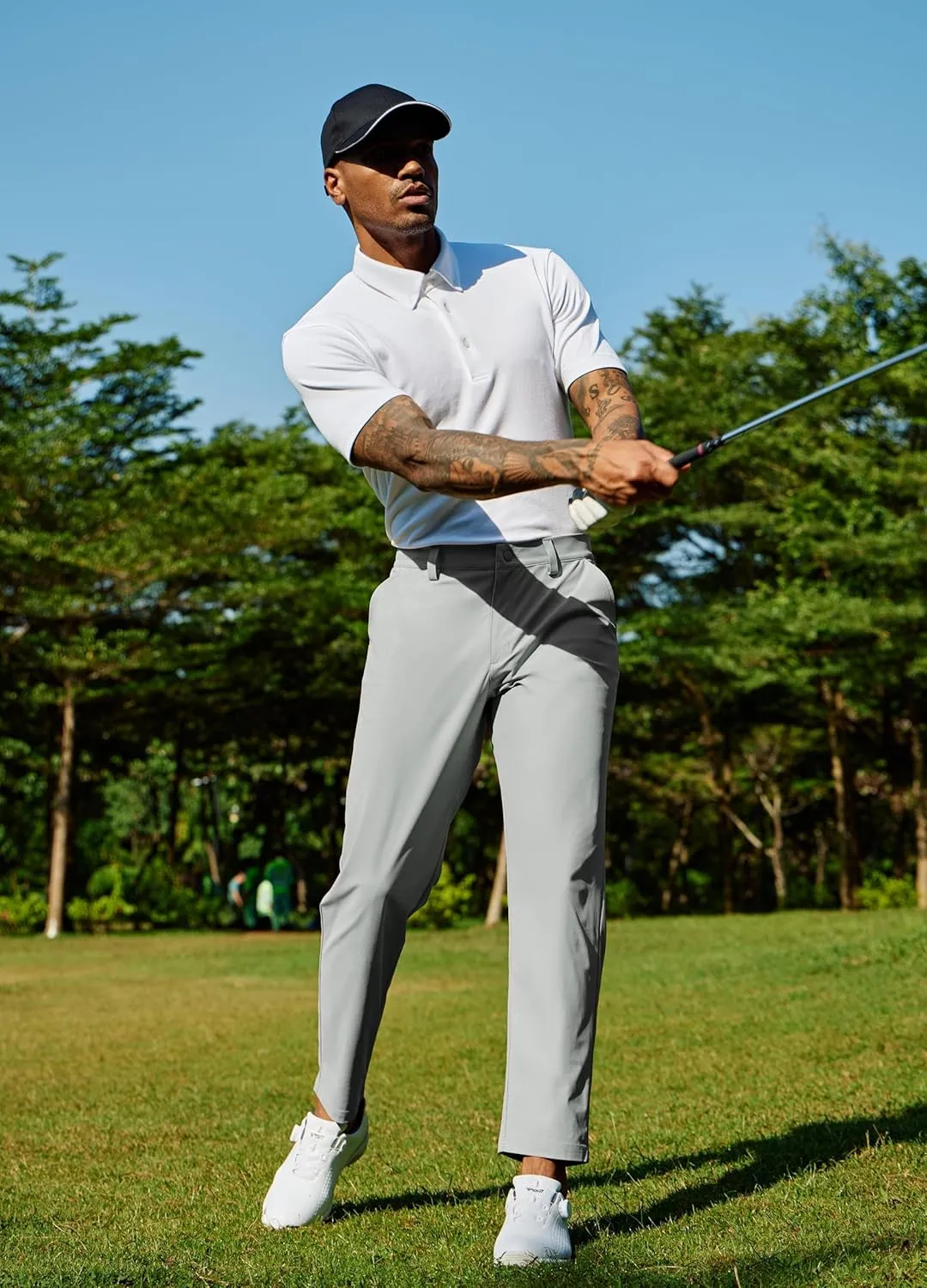 Willit Mens Golf Pants Stretch Dress Pants Quick Dry Work Business Slacks Casual Pants with 4 Pockets 30"/32"/34"