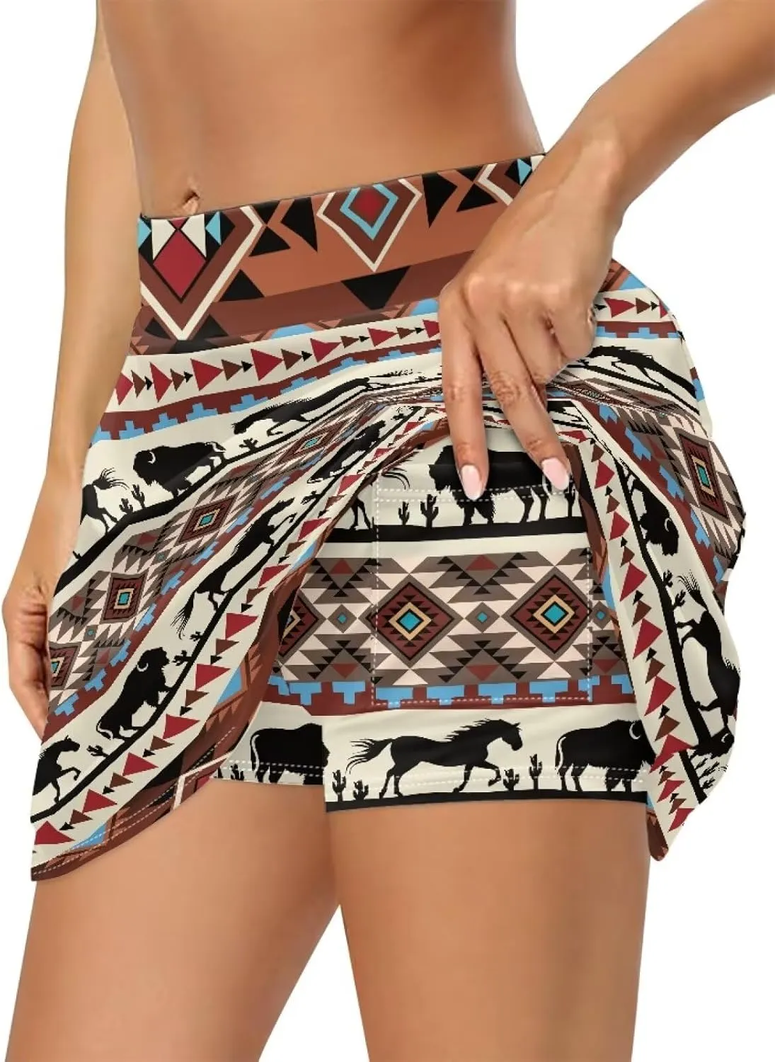 Women Golf Tennis Skirt with Inner Pocket High Waisted Athletic Skorts for Yoga Hiking Pickleball Size XS-3XL