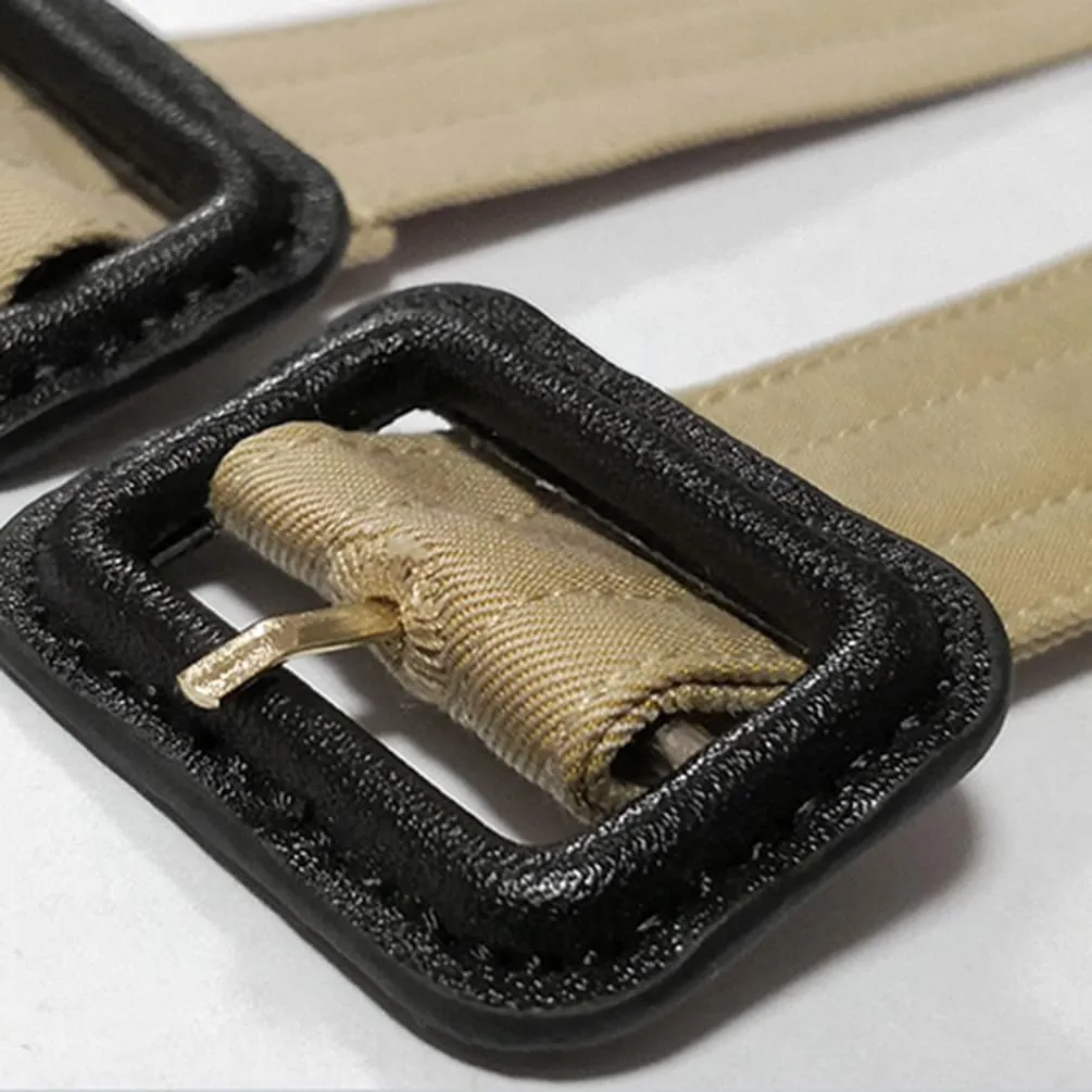 Women One Set Of D Ring Pin Buckle Waist Buckle Belt and Adjustable Cuff Straps for Trench Coat