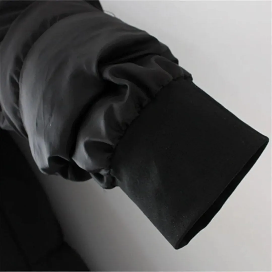 Women Parkas Loose Fit Long Padded Jacket Winter Hooded Thick Down Cotton Knee Length Coat