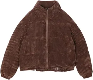 Women Thick Warm Parka Coat Outwear Female Corduroy Cotton Padded Casual Loose Short Parkas