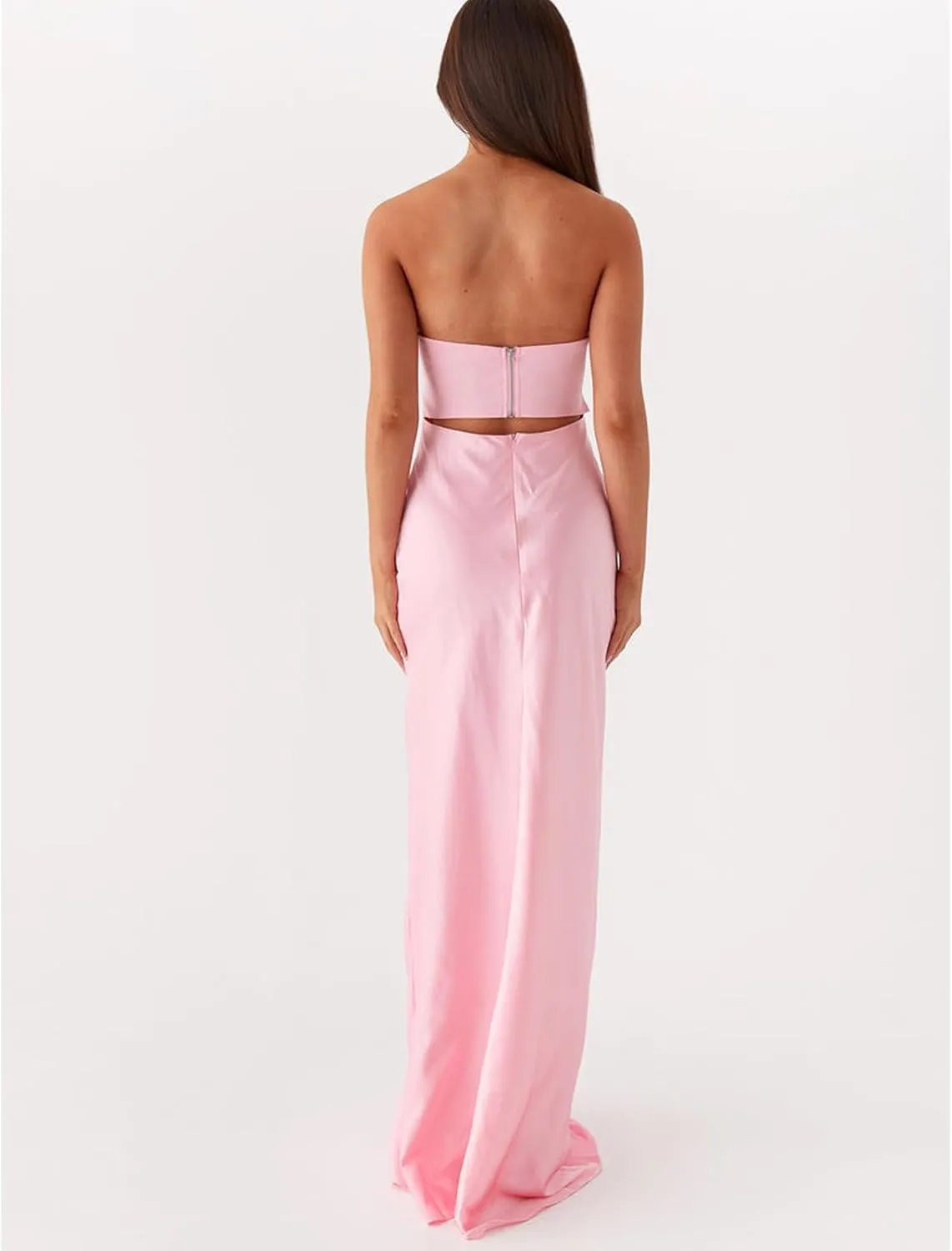 Women Y2k Floral Cut Out Maxi Bodycon Dress Hollow Out Silk Satin Long Beach Formal Dresses Summer Sundress