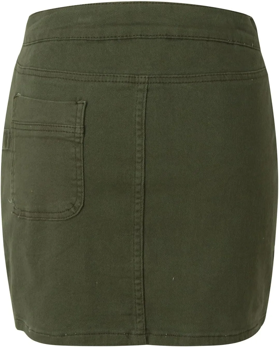 Women's Button Down High Waisted A Line Jean Stretchy Mini Denim Skirt Front Short Pencil Skirt with Pockets