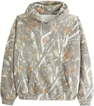 Womens Camo Hoodies Sweatshirts Long Sleeve Pullover Fleece Oversized Sweaters Casual Loose Tops with Pocket