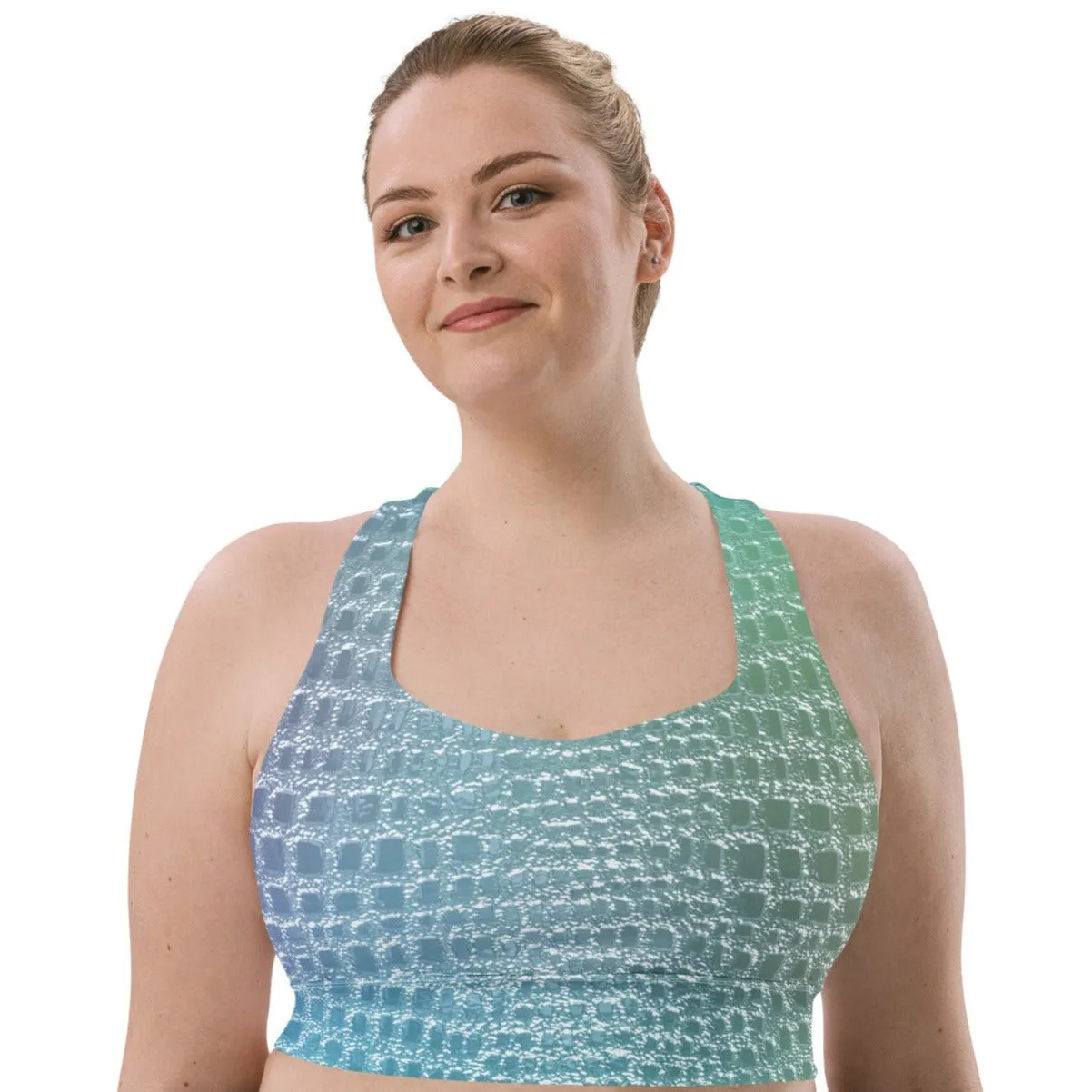 Women's Mermaid Sports Bra, lioness-love