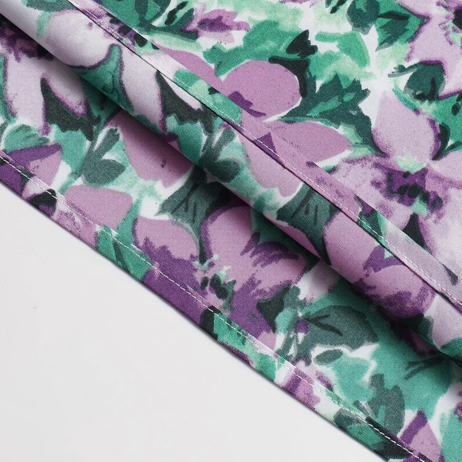 Women's Printed Skirt with Elastic Waist Broken Pleated Skirt with Pockets in Spring Summer and Autumn