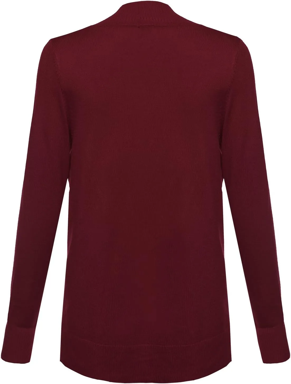 Women's Solid Soft Stretch Open Front Knit Cardigan