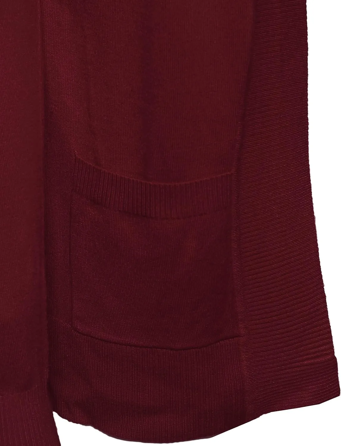 Women's Solid Soft Stretch Open Front Knit Cardigan