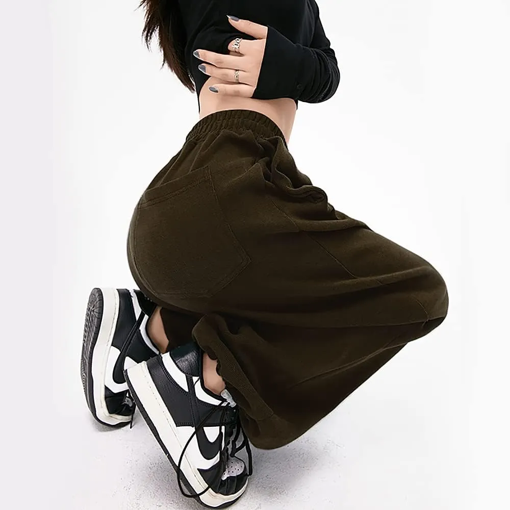 Womens Wide Leg Sweatpants Casual Loose Yoga Pants Comfy Lounge Joggers Baggy Sweatpants Pockets