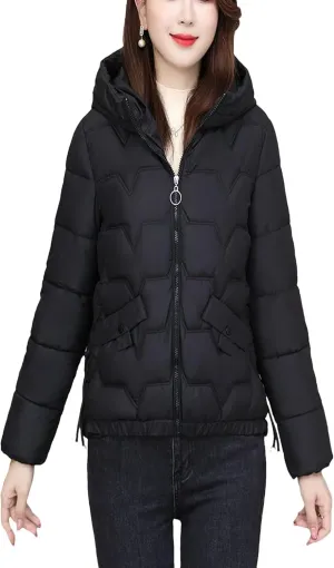 Women's Winter Down Cotton-Padded Jacket Coat Korean Fashion Lady Keep Warm Thicken Cotton-Padded Clothes