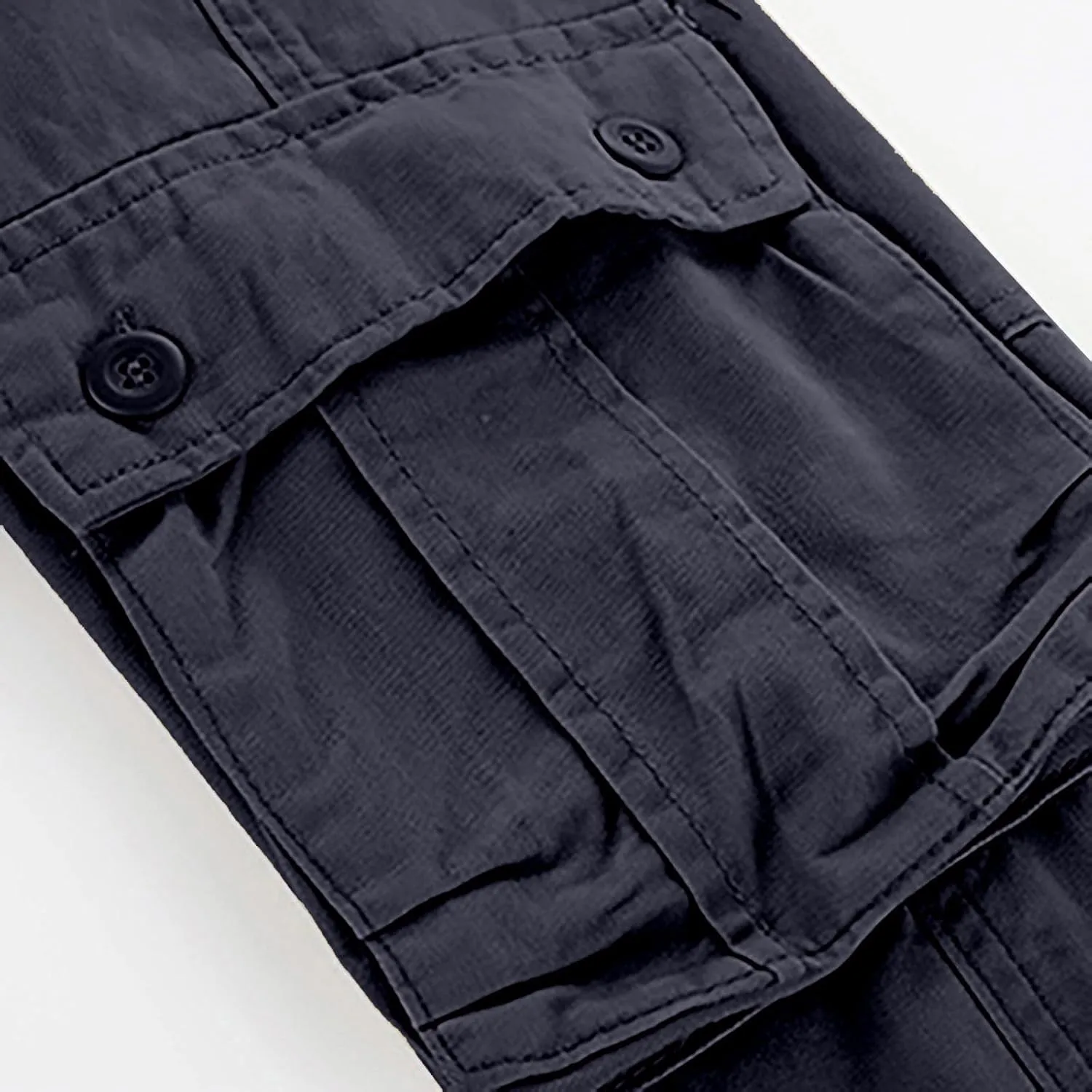Work Pants for Men Big and Tall Casual Fleece Loose Open Bottom Athletic Pants Straight Leg Outdoor Hiking Pants