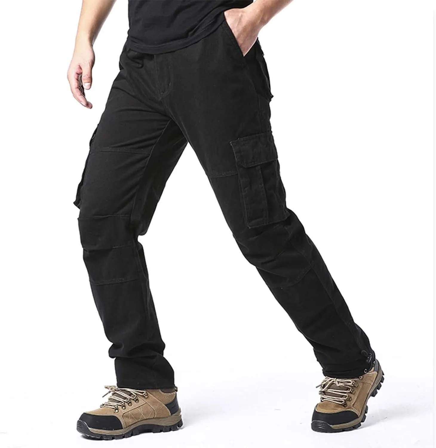 Work Pants for Men Construction Flex Casual Sweatpants Classic Tactical Pants Multi Pockets Twill Sport Hiking Pants